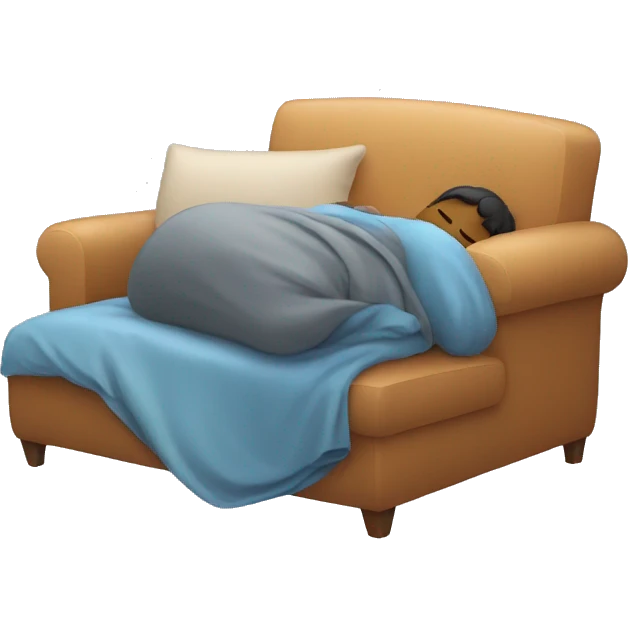 Person sleeping in sofa emoji