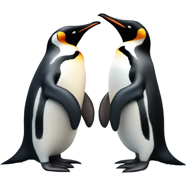 Penguin smooch  emoji