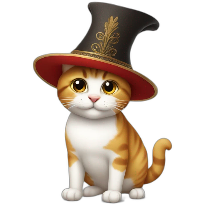 cat with turkish hat emoji