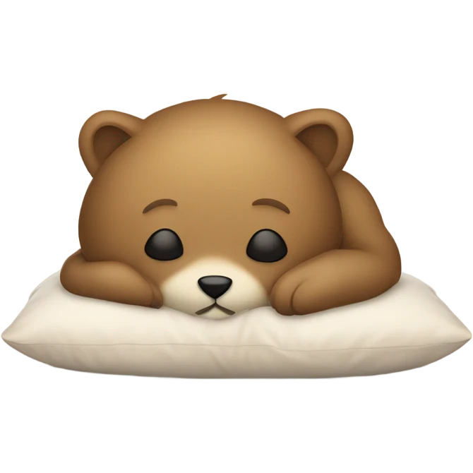 Cub holding a pillow emoji