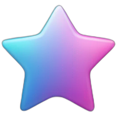 Purple blue pink token coin stars emoji
