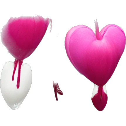 Bleeding hearts the flower emoji