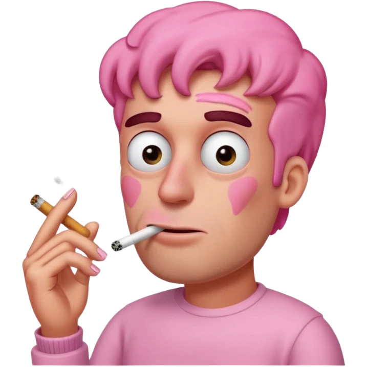 Patrick Estrela de Bob Esponja fumando cigarro emoji