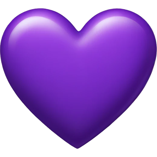 Purple heart emoji