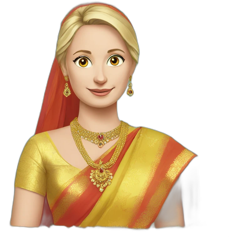 Putin wear saree emoji