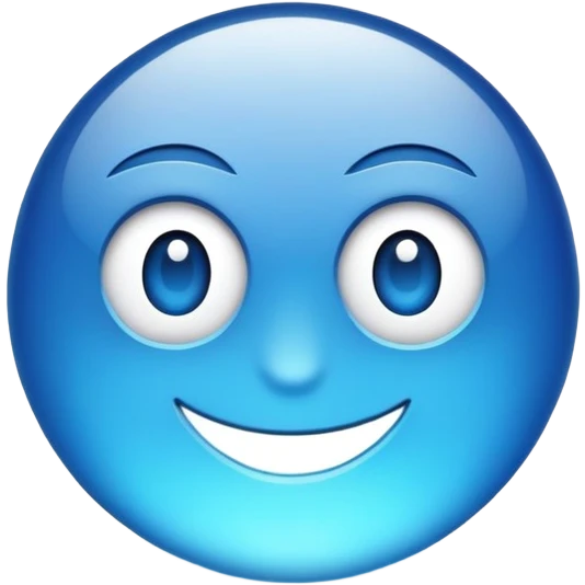 Um símbolo de verificado com o fundo azul emoji