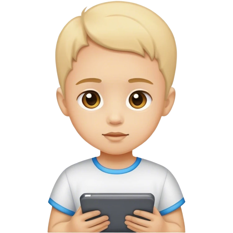I pad kid emoji