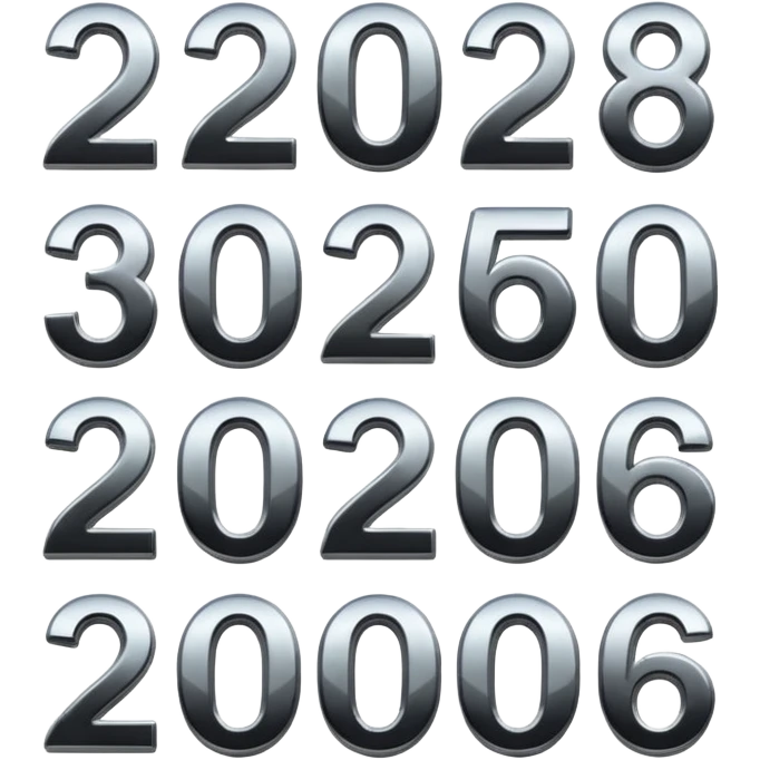 Números 2026 emoji
