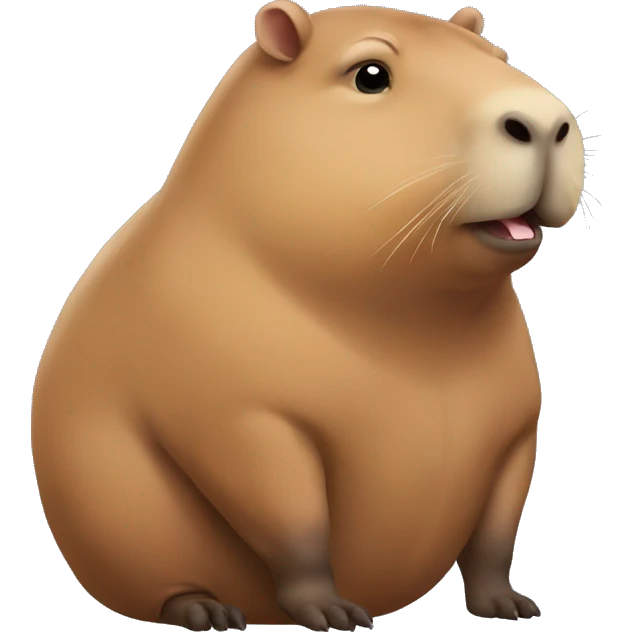 Really fat capybara emoji