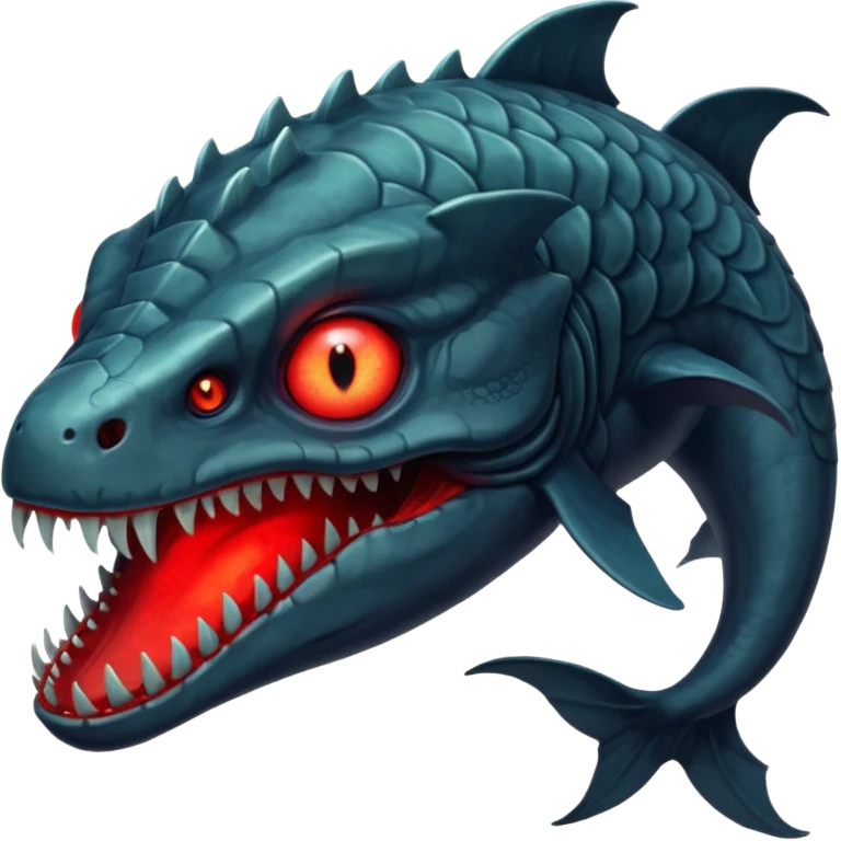 Leviathan – Massive scaled beast with glowing eyes. emoji