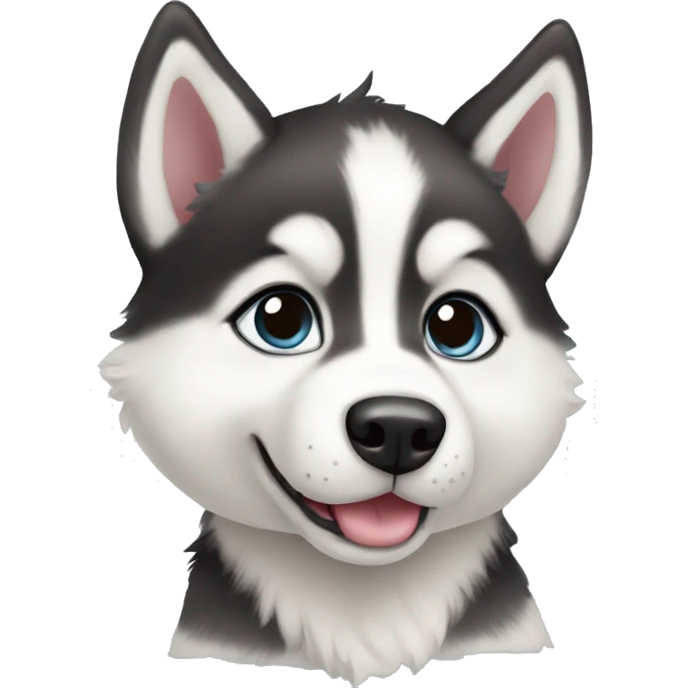 Baby Siberian Husky emoji
