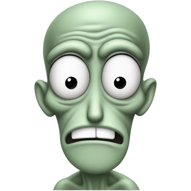Squidward saying what the sigma  emoji