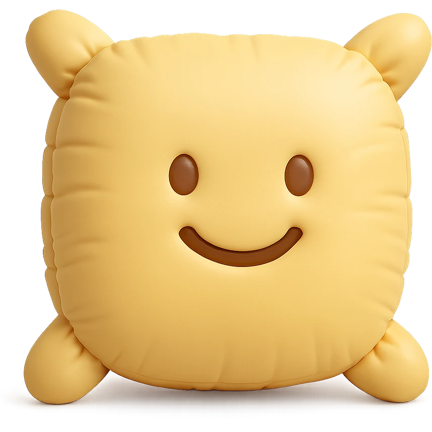 simple cute square cushion emoji emoji
