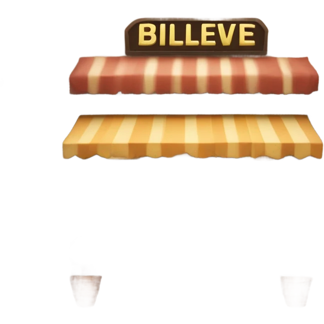 Restaurant called "Billeive" emoji
