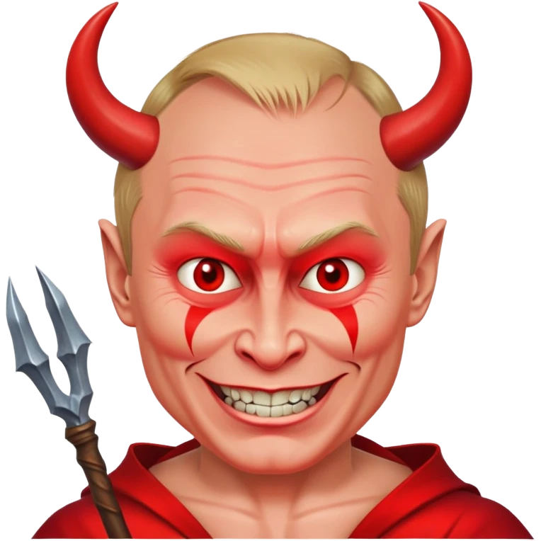 Putin as a devil emoji