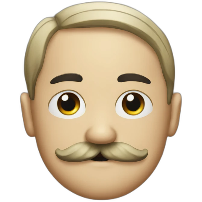 Hitler's mustache emoji