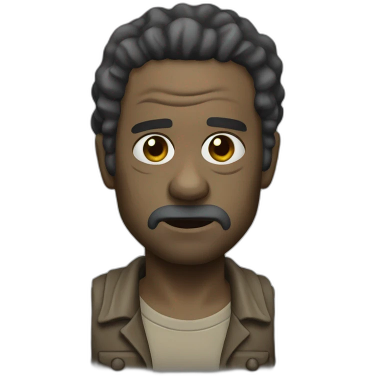 A Walker of the walking dead emoji