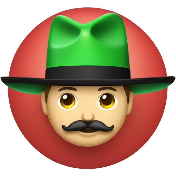  Elon musk eloncho with big mustache and black sombrero mexican hat and Tesla logo red green white Mexican shirt Tesla symbol token emoji