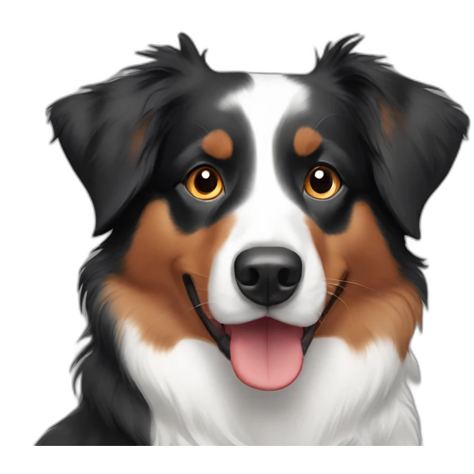 Australian shepherd red tricolor emoji