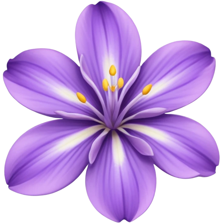 super realistic lavender hawaiian flower emoji