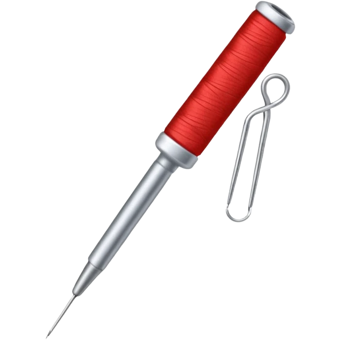 Sewing Needle with a thread  emoji