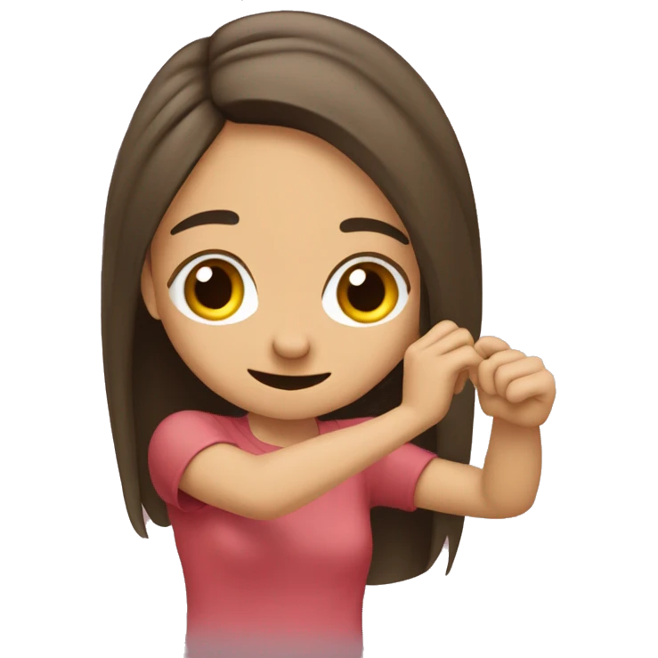 mädchen das dab macht emoji