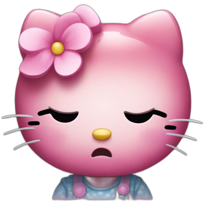 Hello kitty sad emoji