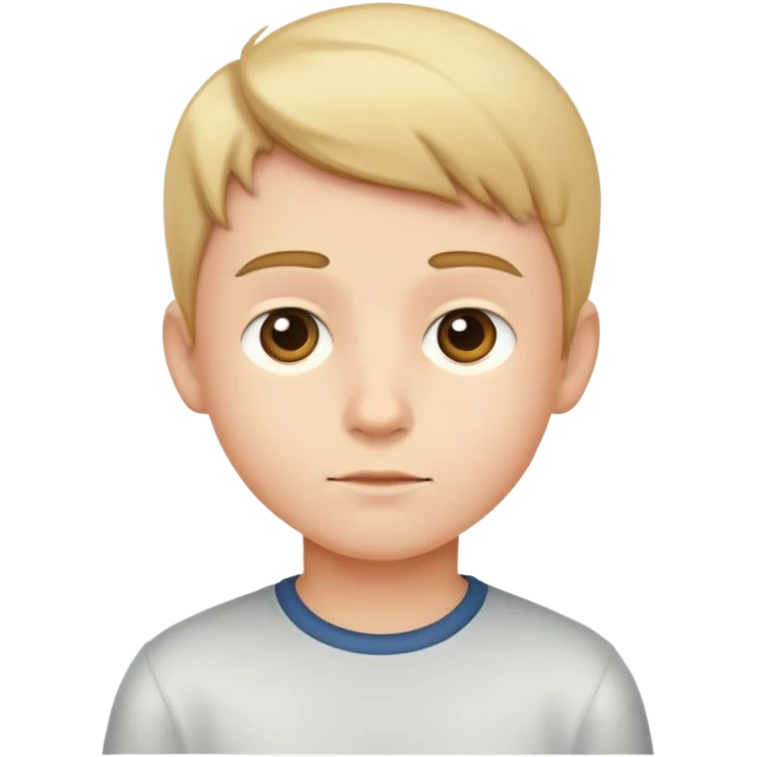 boy standing still emoji