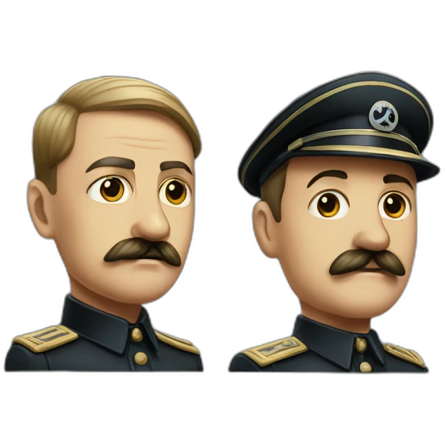 Joseph Staline et Adolph Hitler emoji