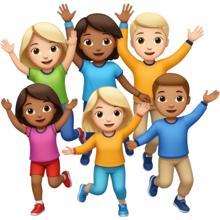 Crianças brincando  emoji