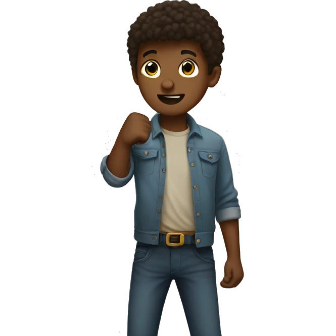 boy close fist emoji