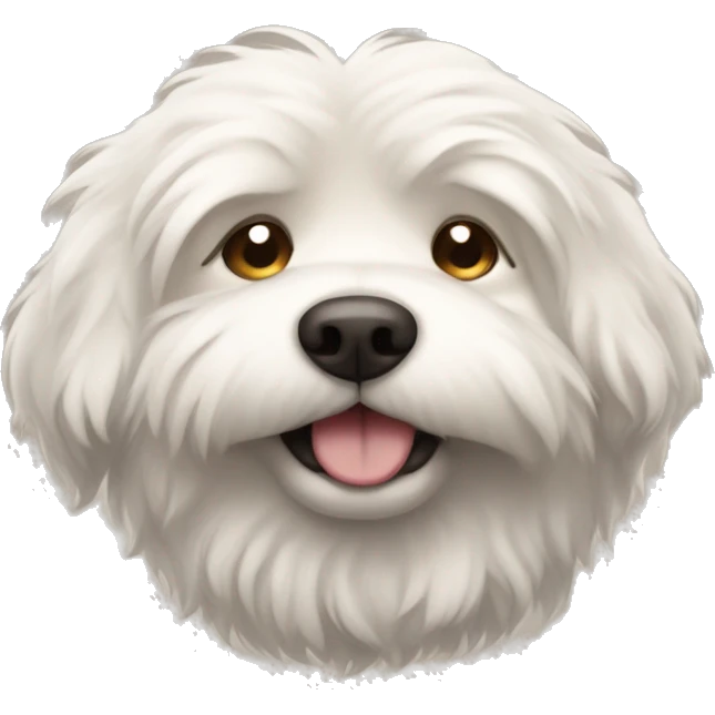 fluffy sleepy dog emoji