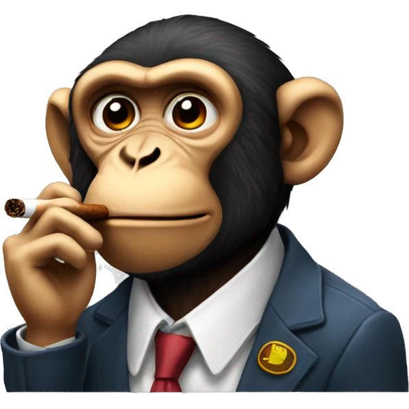 monkey smoking cigar emoji