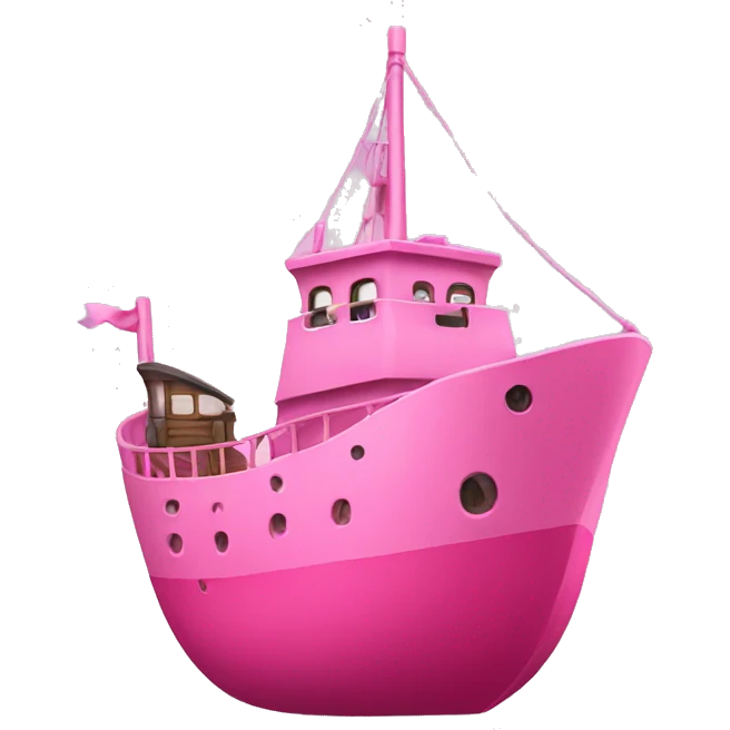 Pink ship emoji