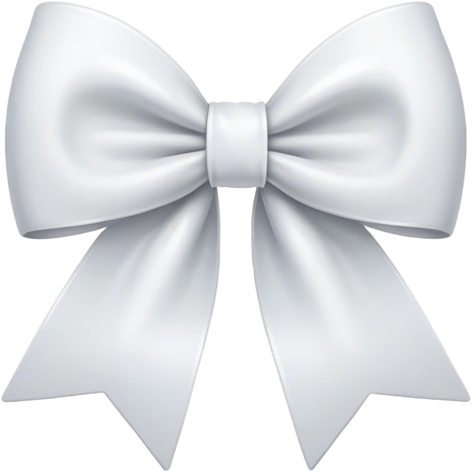 white bow emoji