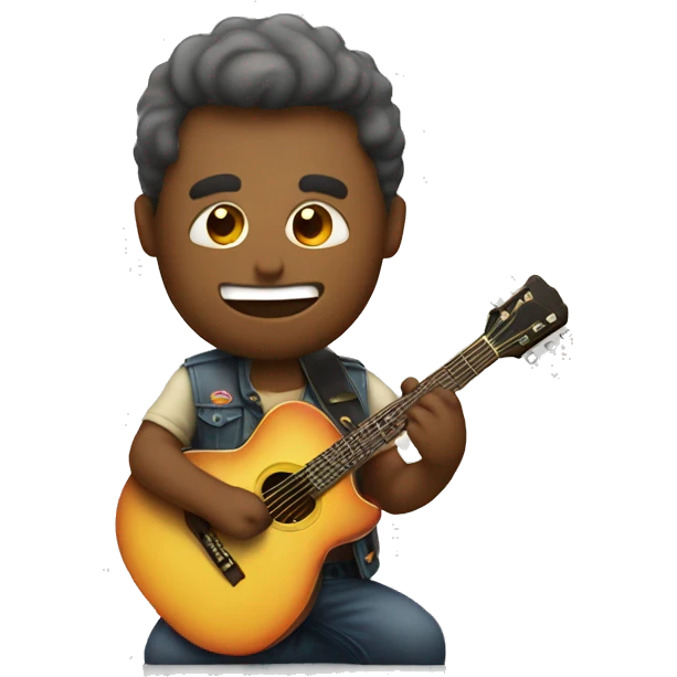 beer playing guitar emoji