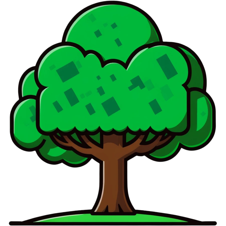 Minecraft tree emoji
