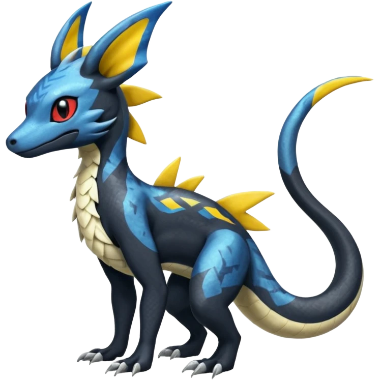 Salandit-Amaura-Umbreon-Silvally-fusion (full body) emoji