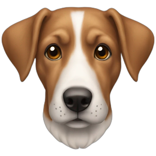 Ağzında kemik olan köpek emoji