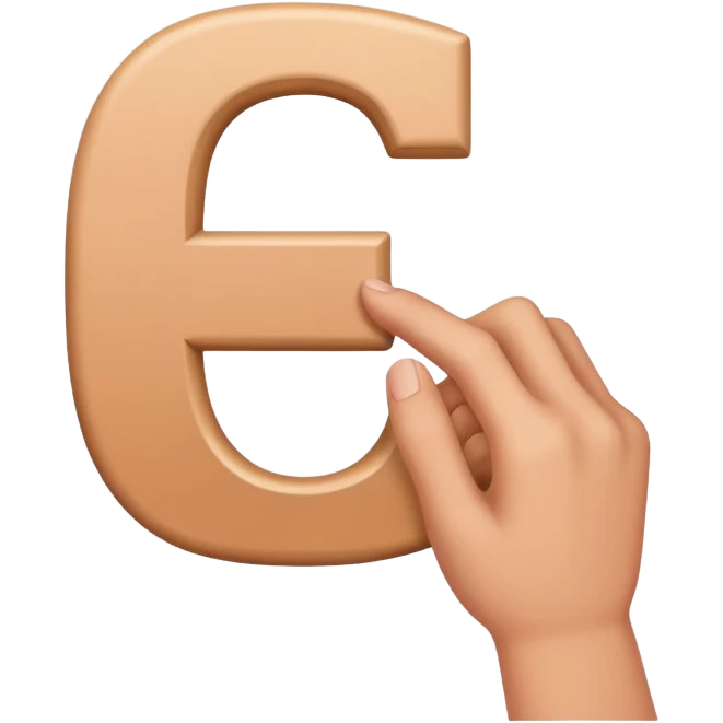 Make an E with hand  emoji