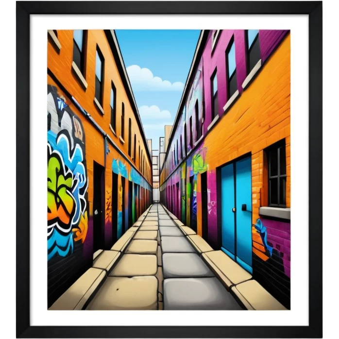 Pedley St Alley graffitti emoji