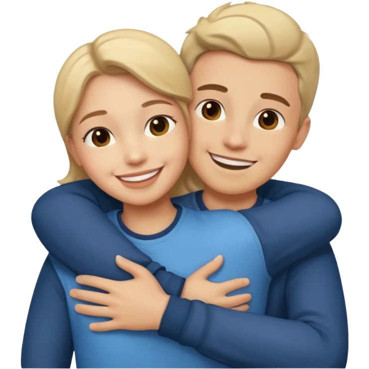 بغل کردن رفیق emoji