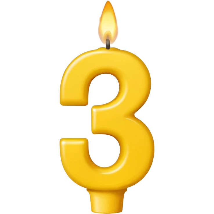 Number 5 birthday candle  emoji