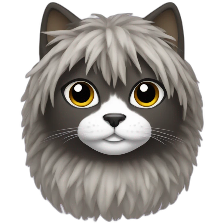 cat black face rag doll emoji
