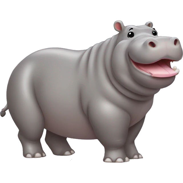 Hippopotames avec son corps  emoji