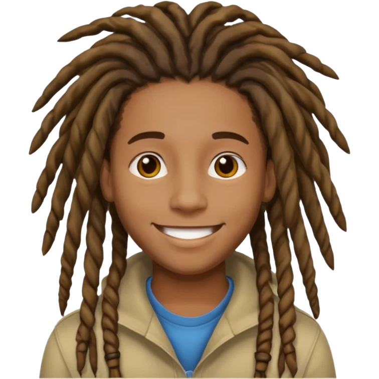 young black dreads emoji