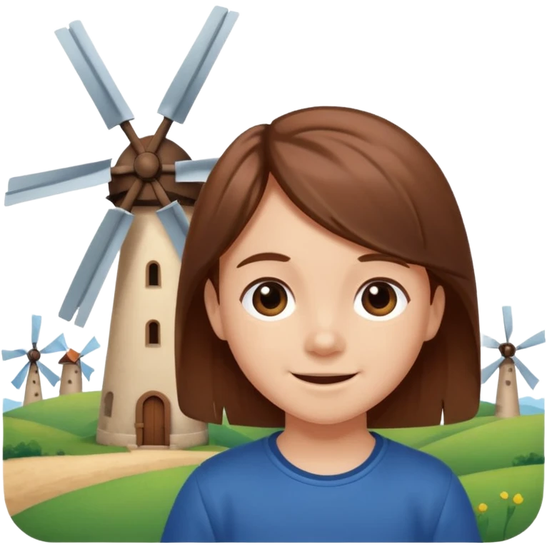 small Kid with Windmills emoji