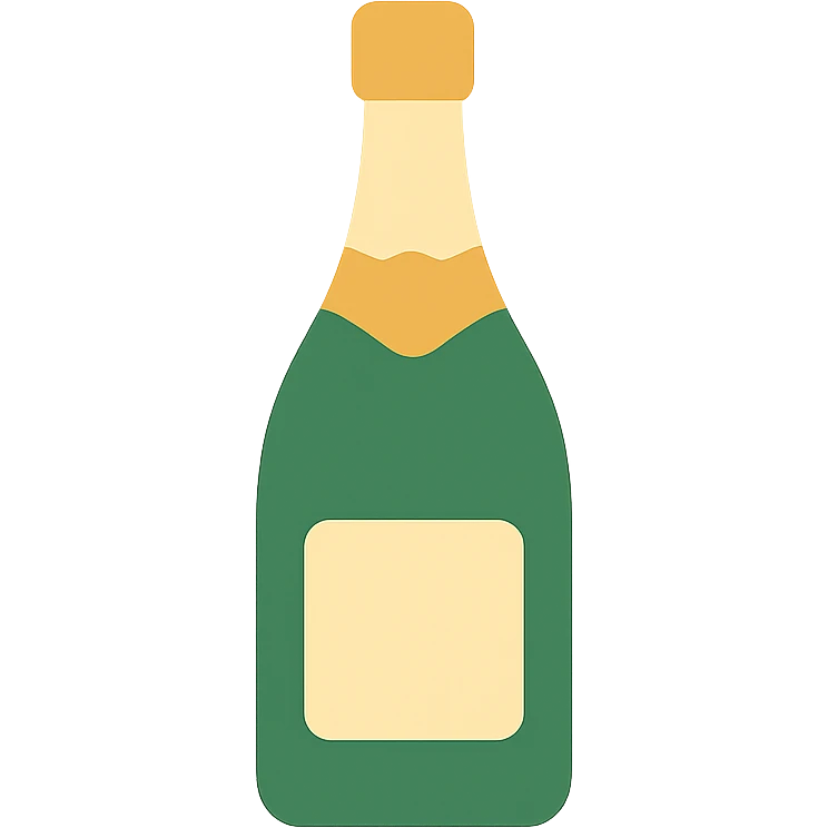 champagne bottle emoji
