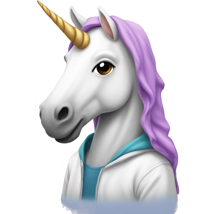 Unicorn In A Hoodie  emoji