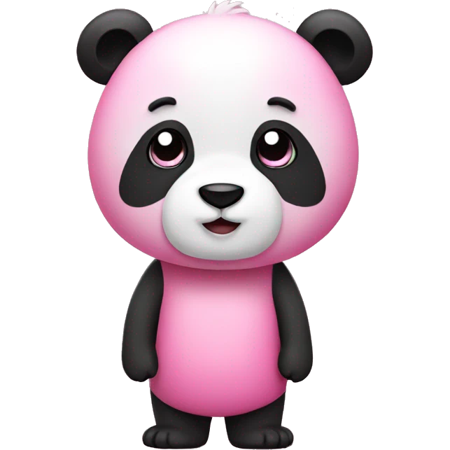 Pink panda emoji